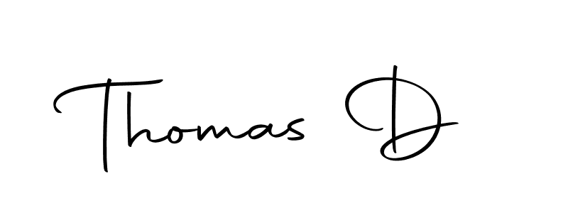 Thomas D stylish signature style. Best Handwritten Sign (Autography-DOLnW) for my name. Handwritten Signature Collection Ideas for my name Thomas D. Thomas D signature style 10 images and pictures png