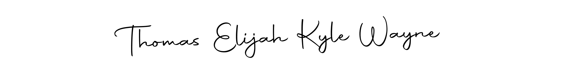 Make a beautiful signature design for name Thomas Elijah Kyle Wayne. With this signature (Autography-DOLnW) style, you can create a handwritten signature for free. Thomas Elijah Kyle Wayne signature style 10 images and pictures png