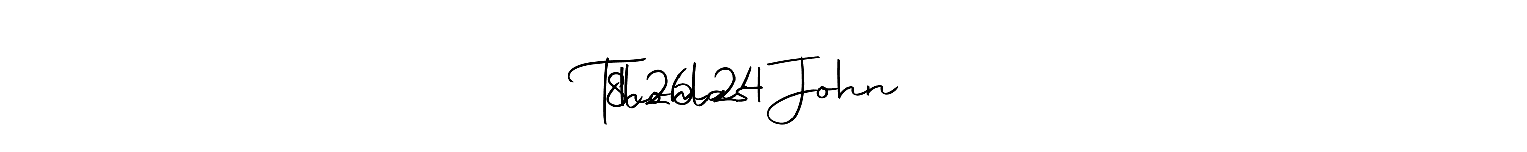 Design your own signature with our free online signature maker. With this signature software, you can create a handwritten (Autography-DOLnW) signature for name Thomas John            8l26l24. Thomas John            8l26l24 signature style 10 images and pictures png