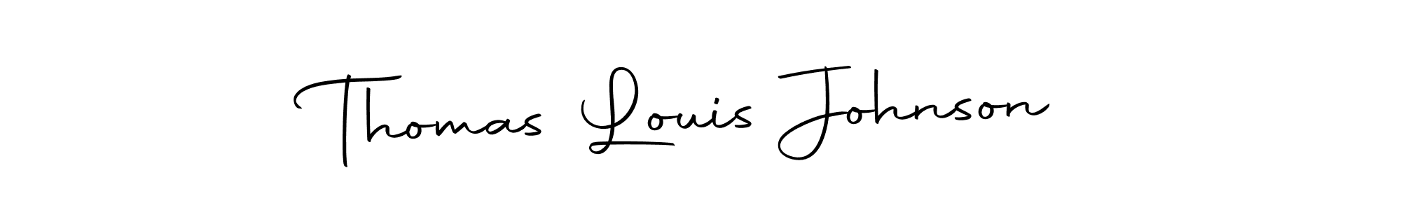 Create a beautiful signature design for name Thomas Louis Johnson. With this signature (Autography-DOLnW) fonts, you can make a handwritten signature for free. Thomas Louis Johnson signature style 10 images and pictures png