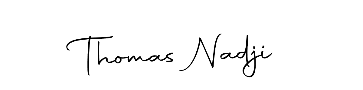 How to make Thomas Nadji signature? Autography-DOLnW is a professional autograph style. Create handwritten signature for Thomas Nadji name. Thomas Nadji signature style 10 images and pictures png