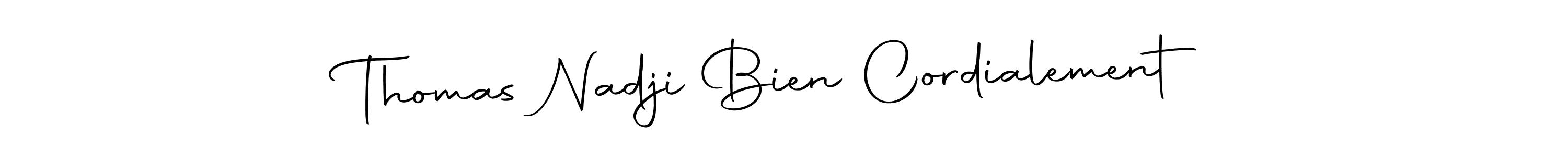 How to make Thomas Nadji Bien Cordialement signature? Autography-DOLnW is a professional autograph style. Create handwritten signature for Thomas Nadji Bien Cordialement name. Thomas Nadji Bien Cordialement signature style 10 images and pictures png