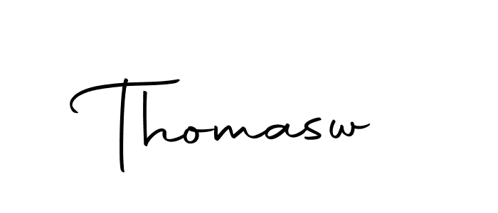 Use a signature maker to create a handwritten signature online. With this signature software, you can design (Autography-DOLnW) your own signature for name Thomasw. Thomasw signature style 10 images and pictures png