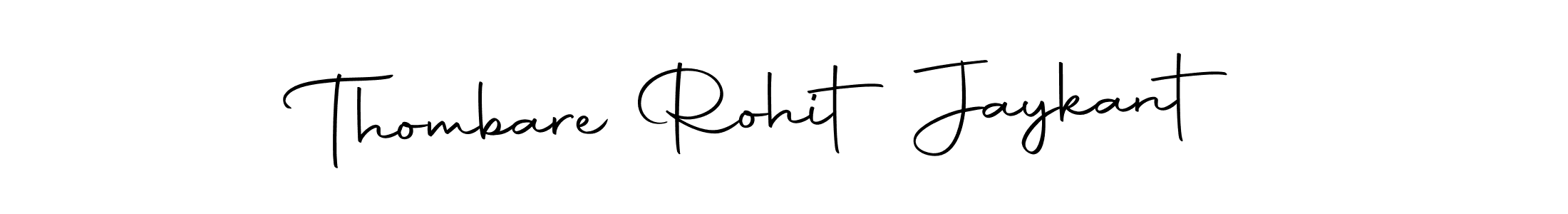 Make a beautiful signature design for name Thombare Rohit Jaykant. Use this online signature maker to create a handwritten signature for free. Thombare Rohit Jaykant signature style 10 images and pictures png