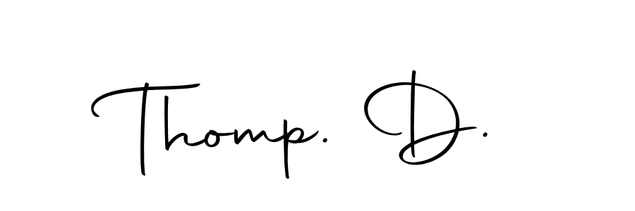 Also You can easily find your signature by using the search form. We will create Thomp. D. name handwritten signature images for you free of cost using Autography-DOLnW sign style. Thomp. D. signature style 10 images and pictures png