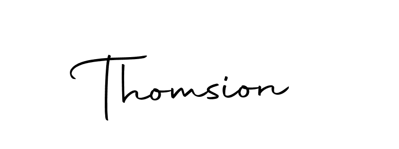 How to make Thomsion name signature. Use Autography-DOLnW style for creating short signs online. This is the latest handwritten sign. Thomsion signature style 10 images and pictures png