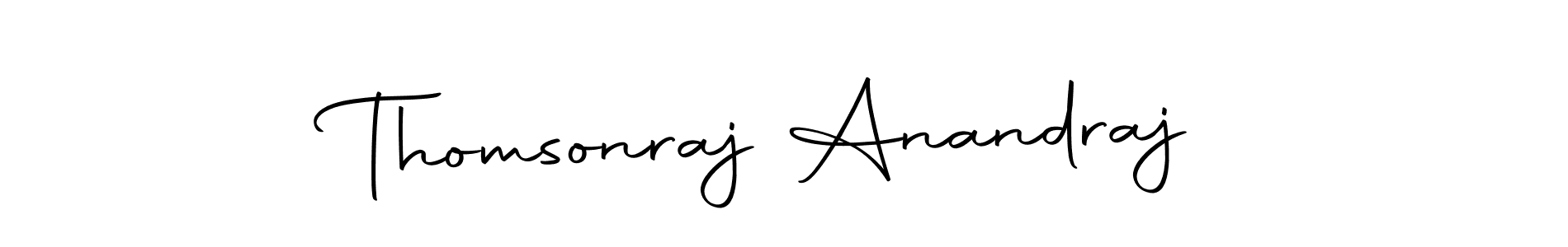 Autography-DOLnW is a professional signature style that is perfect for those who want to add a touch of class to their signature. It is also a great choice for those who want to make their signature more unique. Get Thomsonraj Anandraj name to fancy signature for free. Thomsonraj Anandraj signature style 10 images and pictures png