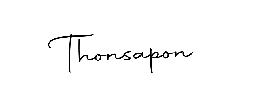 Thonsapon stylish signature style. Best Handwritten Sign (Autography-DOLnW) for my name. Handwritten Signature Collection Ideas for my name Thonsapon. Thonsapon signature style 10 images and pictures png