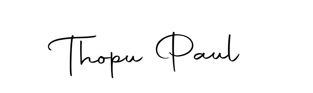 You can use this online signature creator to create a handwritten signature for the name Thopu Paul. This is the best online autograph maker. Thopu Paul signature style 10 images and pictures png