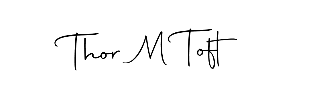 Make a beautiful signature design for name Thor M Toft. With this signature (Autography-DOLnW) style, you can create a handwritten signature for free. Thor M Toft signature style 10 images and pictures png