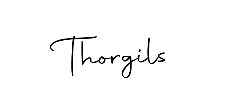 Design your own signature with our free online signature maker. With this signature software, you can create a handwritten (Autography-DOLnW) signature for name Thorgils. Thorgils signature style 10 images and pictures png
