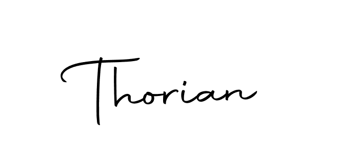 Use a signature maker to create a handwritten signature online. With this signature software, you can design (Autography-DOLnW) your own signature for name Thorian. Thorian signature style 10 images and pictures png