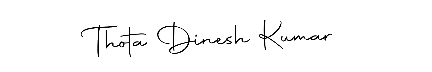 The best way (Autography-DOLnW) to make a short signature is to pick only two or three words in your name. The name Thota Dinesh Kumar include a total of six letters. For converting this name. Thota Dinesh Kumar signature style 10 images and pictures png