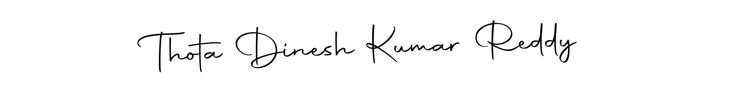 Create a beautiful signature design for name Thota Dinesh Kumar Reddy. With this signature (Autography-DOLnW) fonts, you can make a handwritten signature for free. Thota Dinesh Kumar Reddy signature style 10 images and pictures png