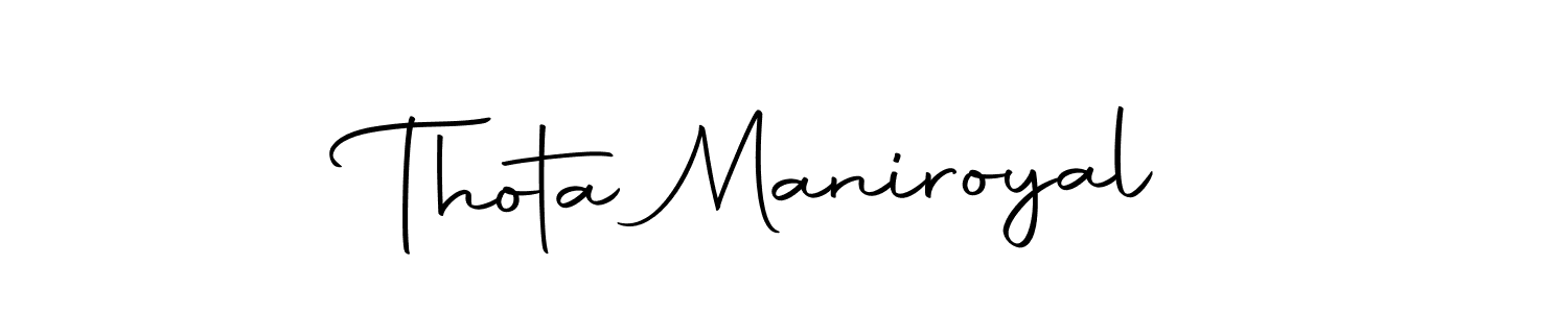 Make a beautiful signature design for name Thota Maniroyal. Use this online signature maker to create a handwritten signature for free. Thota Maniroyal signature style 10 images and pictures png