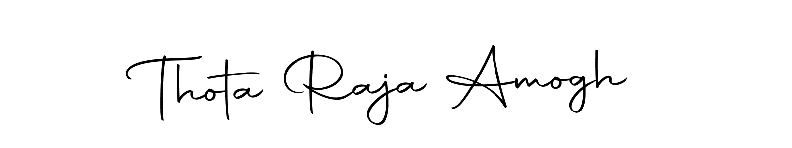 Use a signature maker to create a handwritten signature online. With this signature software, you can design (Autography-DOLnW) your own signature for name Thota Raja Amogh. Thota Raja Amogh signature style 10 images and pictures png