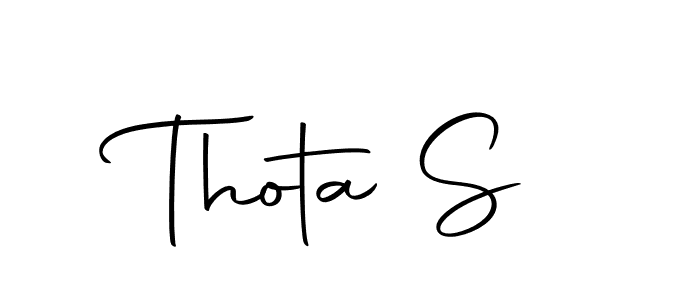 How to make Thota S signature? Autography-DOLnW is a professional autograph style. Create handwritten signature for Thota S name. Thota S signature style 10 images and pictures png