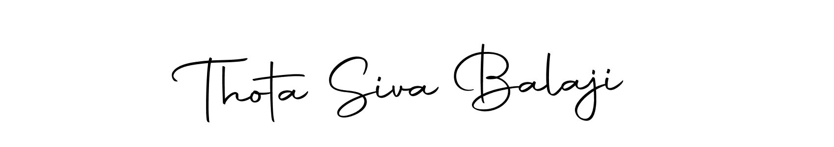 The best way (Autography-DOLnW) to make a short signature is to pick only two or three words in your name. The name Thota Siva Balaji include a total of six letters. For converting this name. Thota Siva Balaji signature style 10 images and pictures png