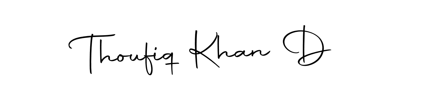 Make a beautiful signature design for name Thoufiq Khan D. With this signature (Autography-DOLnW) style, you can create a handwritten signature for free. Thoufiq Khan D signature style 10 images and pictures png