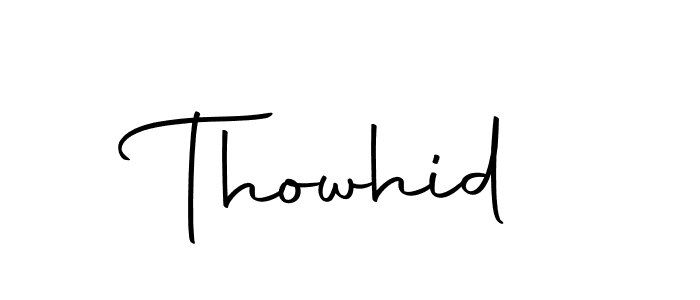 Here are the top 10 professional signature styles for the name Thowhid. These are the best autograph styles you can use for your name. Thowhid signature style 10 images and pictures png