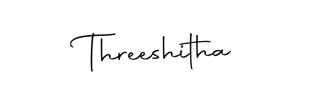 You can use this online signature creator to create a handwritten signature for the name Threeshitha. This is the best online autograph maker. Threeshitha signature style 10 images and pictures png