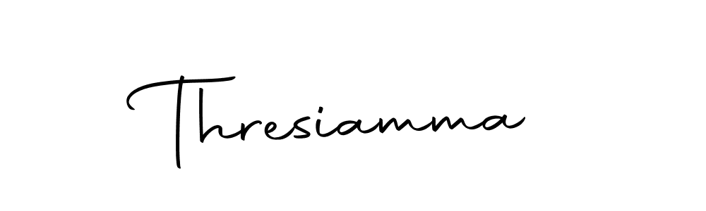 It looks lik you need a new signature style for name Thresiamma. Design unique handwritten (Autography-DOLnW) signature with our free signature maker in just a few clicks. Thresiamma signature style 10 images and pictures png