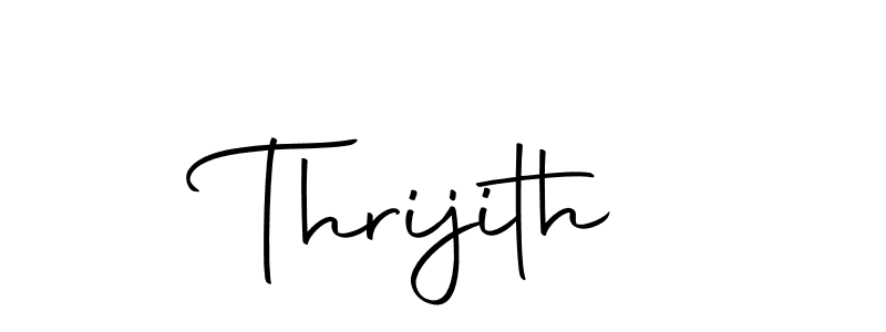 Make a short Thrijith signature style. Manage your documents anywhere anytime using Autography-DOLnW. Create and add eSignatures, submit forms, share and send files easily. Thrijith signature style 10 images and pictures png