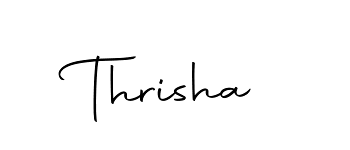 Create a beautiful signature design for name Thrisha. With this signature (Autography-DOLnW) fonts, you can make a handwritten signature for free. Thrisha signature style 10 images and pictures png