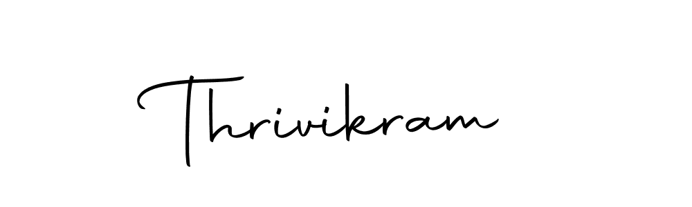 It looks lik you need a new signature style for name Thrivikram. Design unique handwritten (Autography-DOLnW) signature with our free signature maker in just a few clicks. Thrivikram signature style 10 images and pictures png