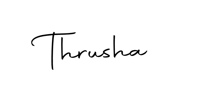 Thrusha stylish signature style. Best Handwritten Sign (Autography-DOLnW) for my name. Handwritten Signature Collection Ideas for my name Thrusha. Thrusha signature style 10 images and pictures png