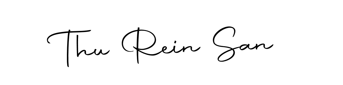 The best way (Autography-DOLnW) to make a short signature is to pick only two or three words in your name. The name Thu Rein San include a total of six letters. For converting this name. Thu Rein San signature style 10 images and pictures png