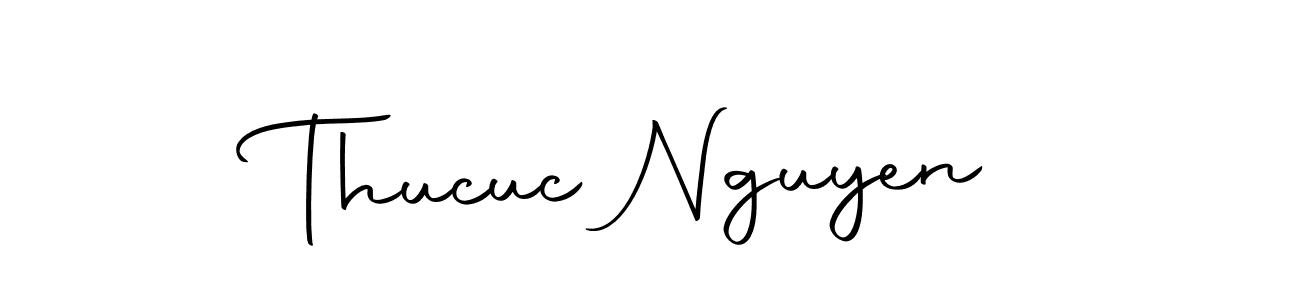 Use a signature maker to create a handwritten signature online. With this signature software, you can design (Autography-DOLnW) your own signature for name Thucuc Nguyen. Thucuc Nguyen signature style 10 images and pictures png