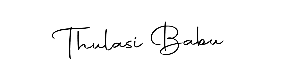 Thulasi Babu stylish signature style. Best Handwritten Sign (Autography-DOLnW) for my name. Handwritten Signature Collection Ideas for my name Thulasi Babu. Thulasi Babu signature style 10 images and pictures png