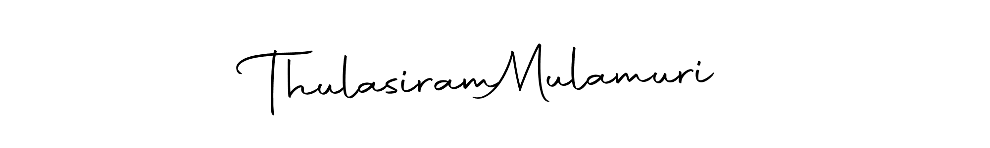 How to make Thulasiram  Mulamuri name signature. Use Autography-DOLnW style for creating short signs online. This is the latest handwritten sign. Thulasiram  Mulamuri signature style 10 images and pictures png