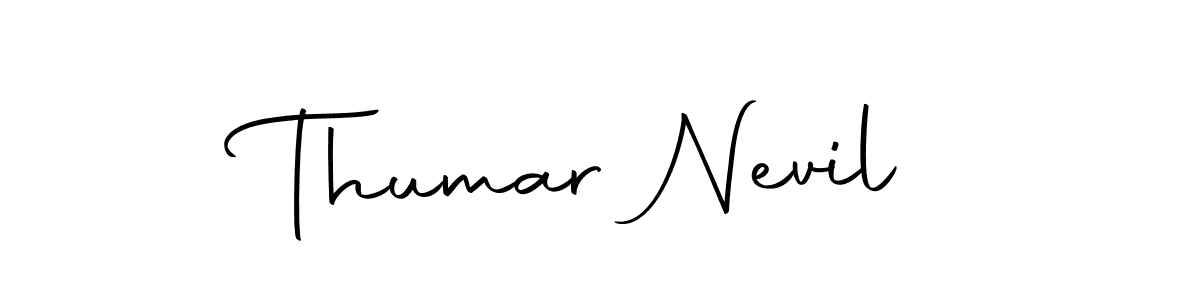 Make a beautiful signature design for name Thumar Nevil. With this signature (Autography-DOLnW) style, you can create a handwritten signature for free. Thumar Nevil signature style 10 images and pictures png