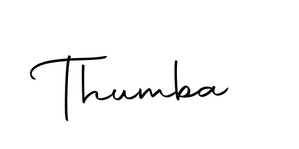 Create a beautiful signature design for name Thumba. With this signature (Autography-DOLnW) fonts, you can make a handwritten signature for free. Thumba signature style 10 images and pictures png