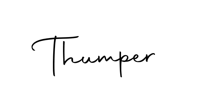 How to make Thumper signature? Autography-DOLnW is a professional autograph style. Create handwritten signature for Thumper name. Thumper signature style 10 images and pictures png