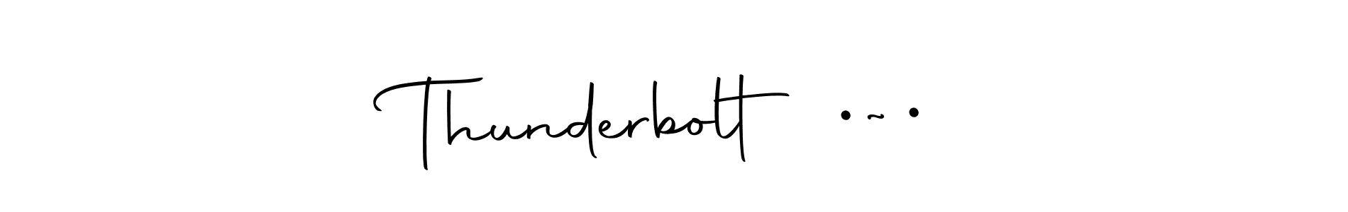 The best way (Autography-DOLnW) to make a short signature is to pick only two or three words in your name. The name Thunderbolt •~• include a total of six letters. For converting this name. Thunderbolt •~• signature style 10 images and pictures png