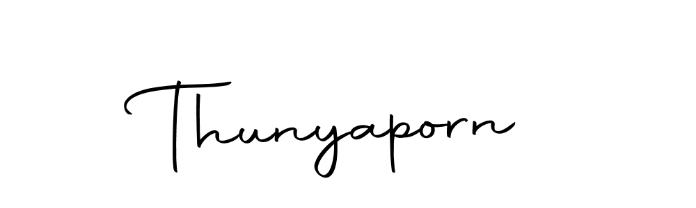 Design your own signature with our free online signature maker. With this signature software, you can create a handwritten (Autography-DOLnW) signature for name Thunyaporn. Thunyaporn signature style 10 images and pictures png