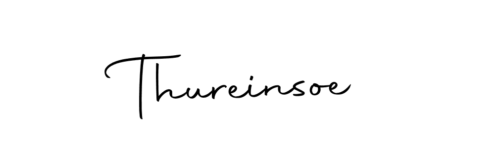 How to make Thureinsoe name signature. Use Autography-DOLnW style for creating short signs online. This is the latest handwritten sign. Thureinsoe signature style 10 images and pictures png