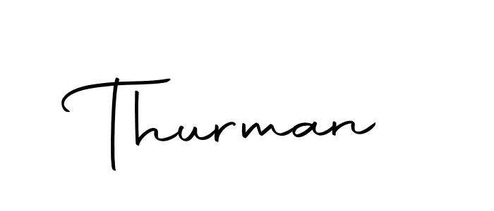 Create a beautiful signature design for name Thurman. With this signature (Autography-DOLnW) fonts, you can make a handwritten signature for free. Thurman signature style 10 images and pictures png