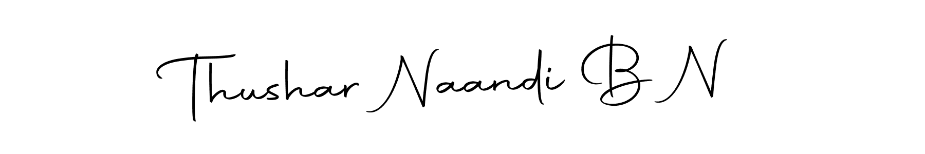 How to make Thushar Naandi B N signature? Autography-DOLnW is a professional autograph style. Create handwritten signature for Thushar Naandi B N name. Thushar Naandi B N signature style 10 images and pictures png