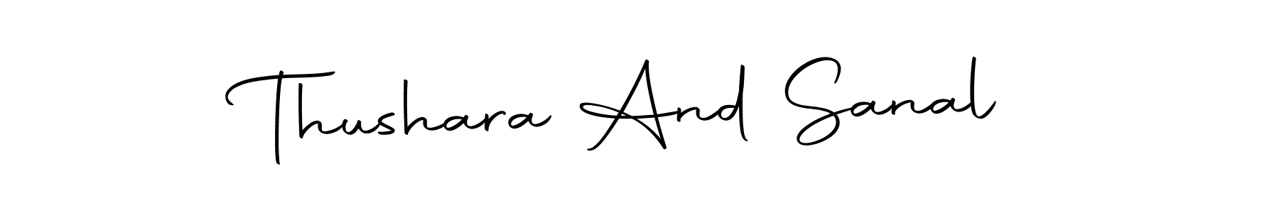 Thushara And Sanal stylish signature style. Best Handwritten Sign (Autography-DOLnW) for my name. Handwritten Signature Collection Ideas for my name Thushara And Sanal. Thushara And Sanal signature style 10 images and pictures png