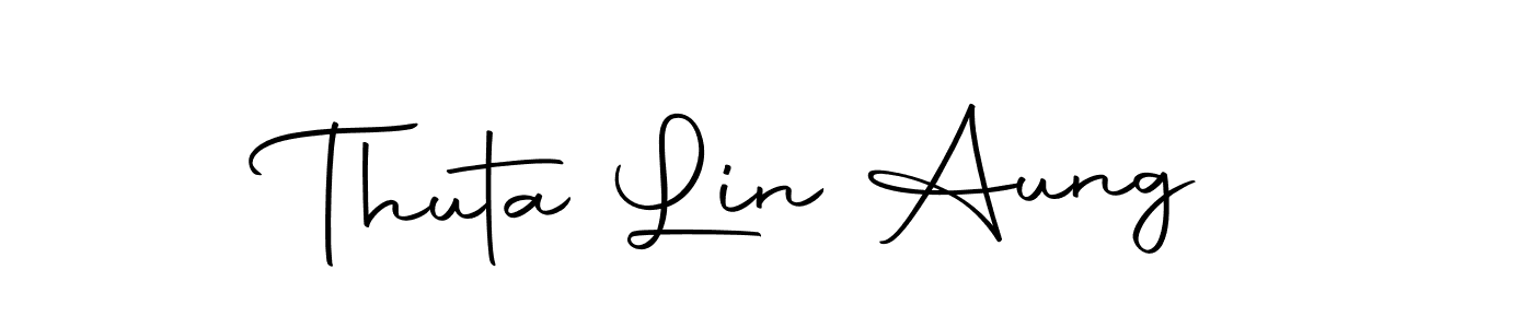 Thuta Lin Aung stylish signature style. Best Handwritten Sign (Autography-DOLnW) for my name. Handwritten Signature Collection Ideas for my name Thuta Lin Aung. Thuta Lin Aung signature style 10 images and pictures png