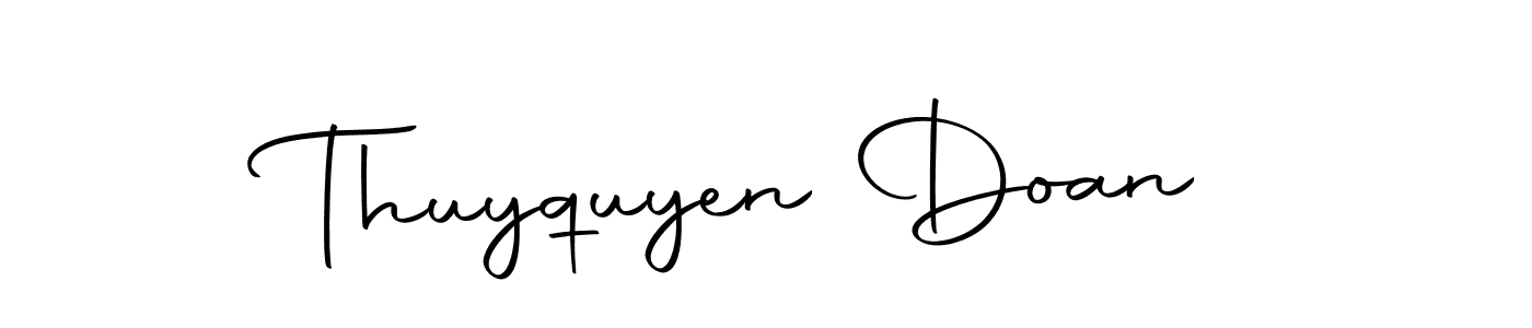 Thuyquyen Doan stylish signature style. Best Handwritten Sign (Autography-DOLnW) for my name. Handwritten Signature Collection Ideas for my name Thuyquyen Doan. Thuyquyen Doan signature style 10 images and pictures png
