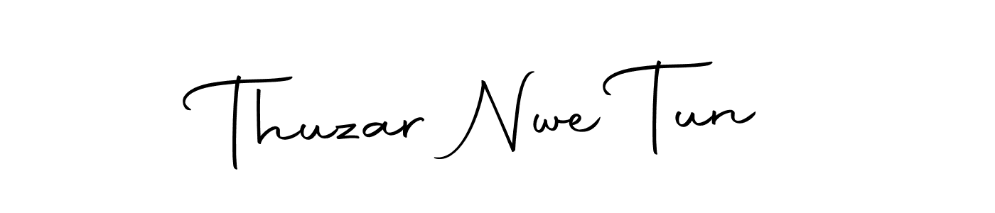 How to make Thuzar Nwe Tun signature? Autography-DOLnW is a professional autograph style. Create handwritten signature for Thuzar Nwe Tun name. Thuzar Nwe Tun signature style 10 images and pictures png