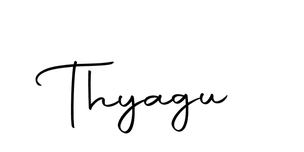 Design your own signature with our free online signature maker. With this signature software, you can create a handwritten (Autography-DOLnW) signature for name Thyagu. Thyagu signature style 10 images and pictures png