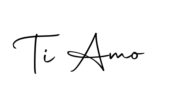 Design your own signature with our free online signature maker. With this signature software, you can create a handwritten (Autography-DOLnW) signature for name Ti Amo. Ti Amo signature style 10 images and pictures png