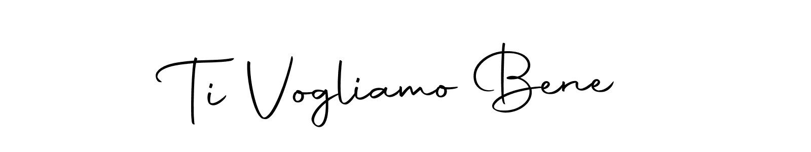 Use a signature maker to create a handwritten signature online. With this signature software, you can design (Autography-DOLnW) your own signature for name Ti Vogliamo Bene. Ti Vogliamo Bene signature style 10 images and pictures png