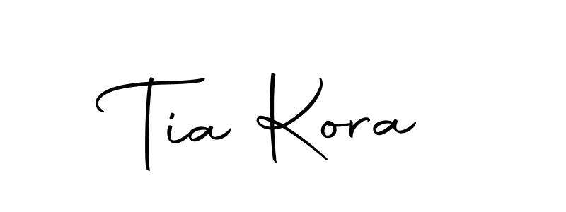 How to make Tia Kora signature? Autography-DOLnW is a professional autograph style. Create handwritten signature for Tia Kora name. Tia Kora signature style 10 images and pictures png